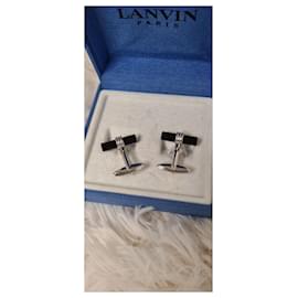 Lanvin-Manschettenknöpfe-Silber