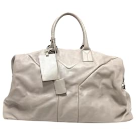 Yves Saint Laurent YSL Gris Easy Y Travel Weekender Gris