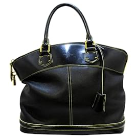 Louis Vuitton-Louis Vuitton Black Suhali Lockit PM-Black