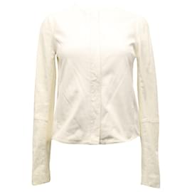 Zimmermann-Blusa manga longa Zimmermann em linho branco-Branco