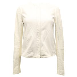 Camicetta Zimmermann a maniche lunghe in lino bianco Bianco
