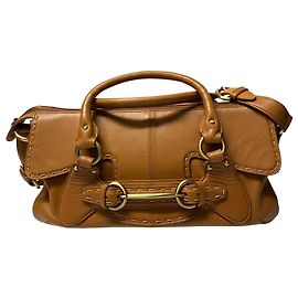 Hugo Boss Shoulder Bag in Tan Leather Brown Beige