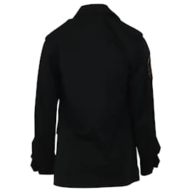 Ralph Lauren-Ralph Lauren Field Military Jacket in Black Cotton-Black