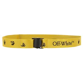 Off White Cinturón industrial clásico con logotipo nuevo Amarillo