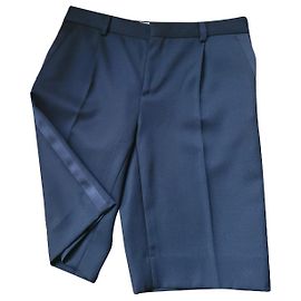 Bermudas pretas Saint Laurent Preto