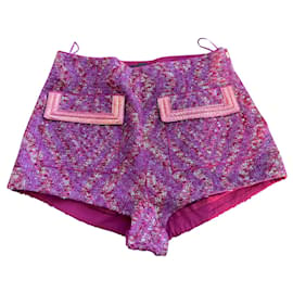 Mini short Louis Vuitton Purple size 36 FR in Cotton - 14998940
