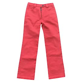 Louis Vuitton-Pants, leggings-Red