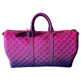 Louis Vuitton-keepall 50-Pink,Blue