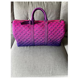 Louis Vuitton-keepall 50-Pink,Blue