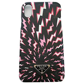 Prada-Prada AW19 Lightening Bolt IPhone X Case-Pink