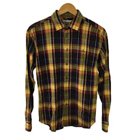 Vivienne Westwood-Vivienne Westwood 19SS / Ozzy Clark Shirt / Long Sleeve Shirt / 44 / Cotton / YLW / Check-Yellow
