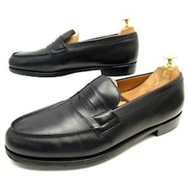 JM Weston-JM WESTON LOAFERS 180 9.5E 43.5 l 44 BLACK LEATHER LOAFERS SHOES-Black