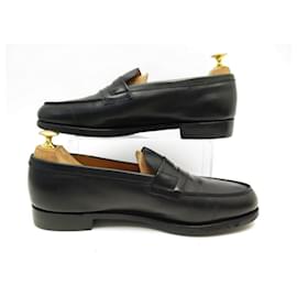 JM Weston-JM WESTON LOAFERS 180 9.5E 43.5 l 44 BLACK LEATHER LOAFERS SHOES-Black