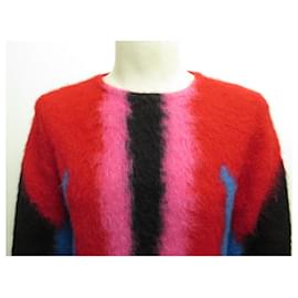 Louis Vuitton-NEW SWEATER LOUIS VUITTON M 48 IN MOHAIR AND RED WOOL NEW WOOL SWEATER-Red