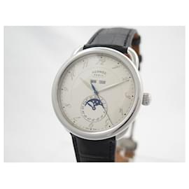 Hermès-NEW HERMES ARCEAU GRANDE LUNE sizeM WATCH 43MM AUTOMATIC WATCH BOX-Silvery