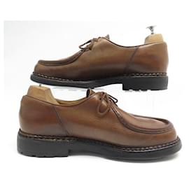 Paraboot-MICHAEL PARABOOT LOAFERS 41.5 BROWN LEATHER LOAFERS SHOES-Brown