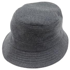 Hermès-NEW MOTSCH HAT FOR HERMES BOB T56 GRAY WOOL FELT WOOL HAT-Grey