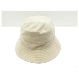 Hermès-NEW MOTSCH HAT FOR HERMES BOB T57 MIXED POLYESTER ECRU POLYESTER HAT-Cream
