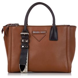 Bolsa Prada Brown Grace Lux Concept Marrom Preto