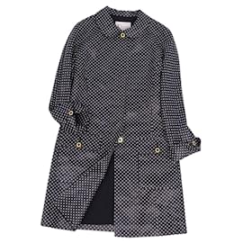 Christian Dior-[USED] Vintage Christian Dior dot coat gold button outer ladies-Black