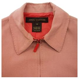 Louis Vuitton-[USED] LOUIS VUITTON rib design zip up blouson logo 36 orange ladies-Orange