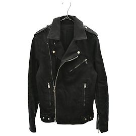 [Used]  BALMAIN (Balmaın) 15SS coating processing riders jacket S5ht245C710W black Black