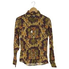 Vivienne Westwood-Vivienne Westwood Long-sleeved shirt / 44 / linen / multi-colored / total pattern floral long-sleeved orb-Multiple colors