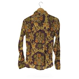 Vivienne Westwood-Vivienne Westwood Long-sleeved shirt / 44 / linen / multi-colored / total pattern floral long-sleeved orb-Multiple colors