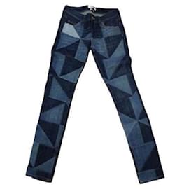 Vaqueros Patchwork Isabel Marant Etoile Azul Azul
