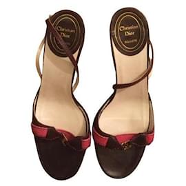 Christian Dior-Sandals-Dark brown