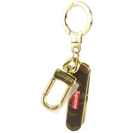 Louis Vuitton LV x Supreme City Game Monogram Pocket Knife Keychain Bag Charm Other