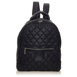 Chanel schwarzer Coco Cocoon Rucksack Schwarz