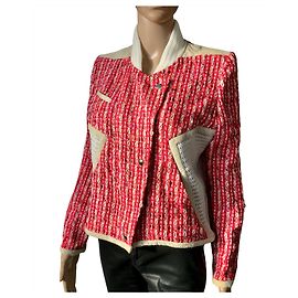 Jaqueta de tweed Iro vermelha e bege Vermelho Bege