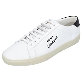 Saint Laurent-Saint Laurent Men's Court Classic sneaker in white/ black-White