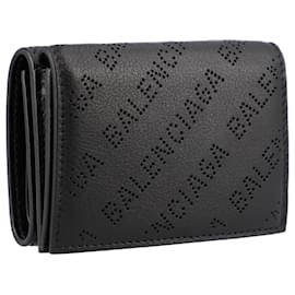 Balenciaga-Balenciaga Men's cash mini wallet in black-Black