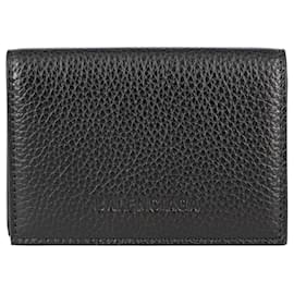 Balenciaga-Balenciaga Men's Essential mini folded wallet in black-Black