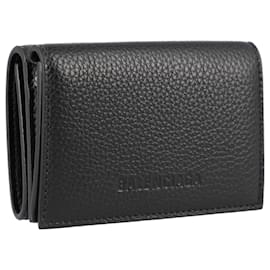Balenciaga-Balenciaga Men's Essential mini folded wallet in black-Black