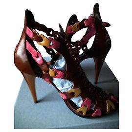 NWT rare iconic runway Balenciaga gladiator boots sandals heels 38 Multiple colors
