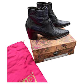 Ghost London Tiag style BOOTS from Ghost Navy blue