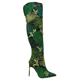 Versace-botas versace selva nunca usadas-Verde