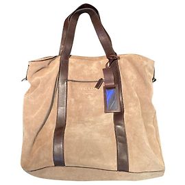 Bolsa tote Prada em camurça bege Bege