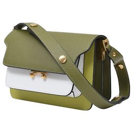 Marni Trunk Mini Bag in Green Leather Green