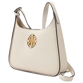 Tory Burch Miller Small Hobo Bag in Beige Leather Flesh