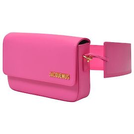 Jacquemus Bolsa Le Carinu em couro rosa Rosa
