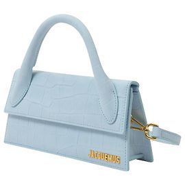 Jacquemus Borsa Lunga Le Chiquito in Pelle Blu Blu