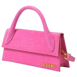 Jacquemus Borsa Lunga Le Chiquito in Pelle Rosa Rosa