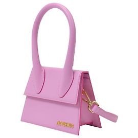 Jacquemus Le Chiquito Moyen Bag in Pink Leather Pink