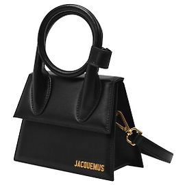 Jacquemus Borsa Le Chiquito Noeud in Pelle Nera Nero