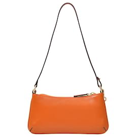 Autre Marque-Mini-Pita-Tasche aus orangefarbenem Leder-Orange