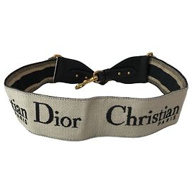 Christian Dior Tracolla per borsa Beige